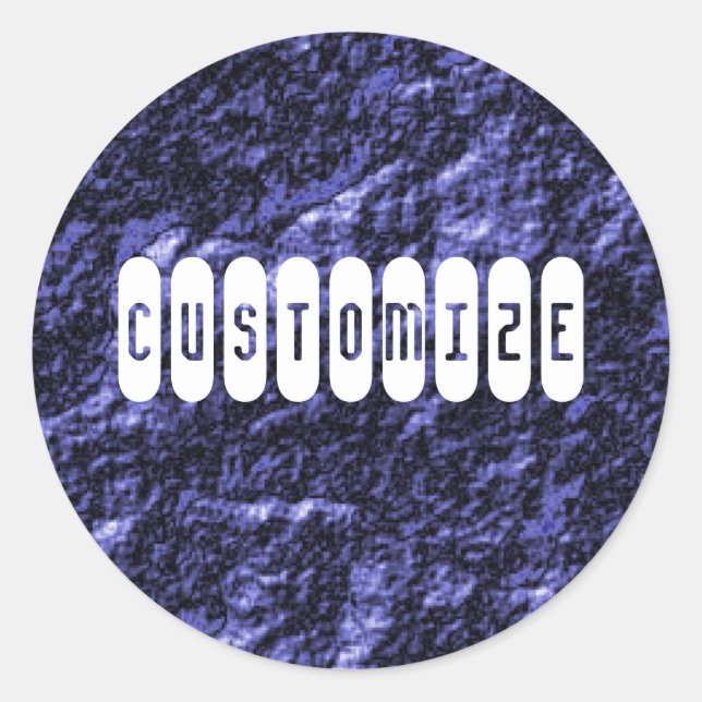 Adesivo Redondo Face de carvão - Modelo (Frente)