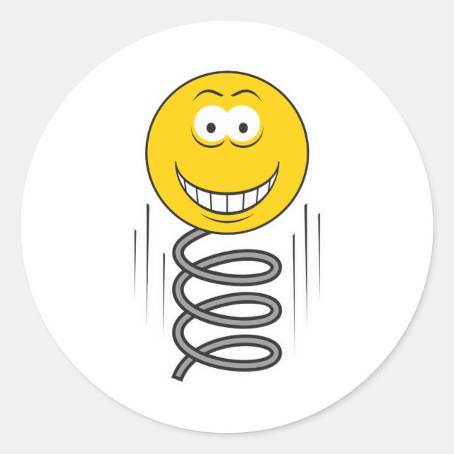 Adesivo Redondo Face de Primavera de salto (Frente)