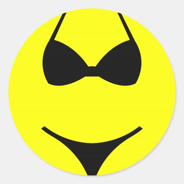Adesivo Redondo face de roupa interior (Frente)