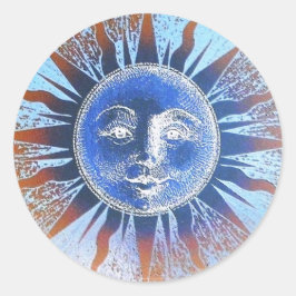 Adesivo Redondo Face do Sol