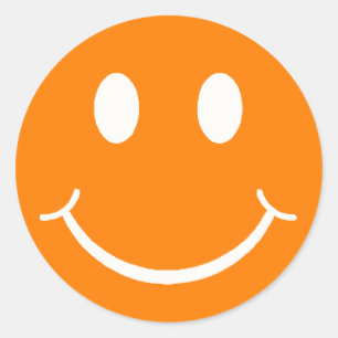 Adesivo Redondo Face feliz