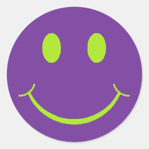 Adesivo Redondo Face feliz