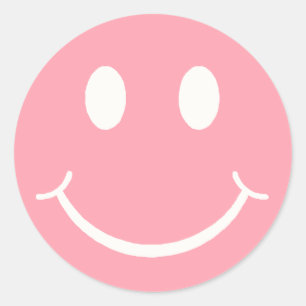 Adesivo Redondo Face feliz