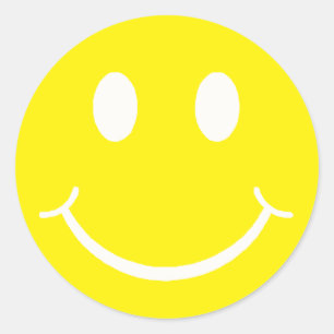 Adesivo Redondo Face feliz