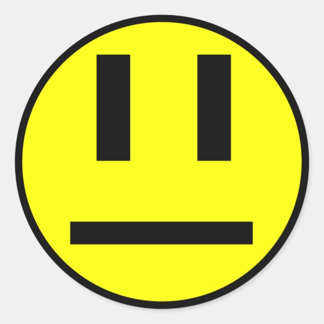 Adesivo Redondo Face indiferente (Frente)