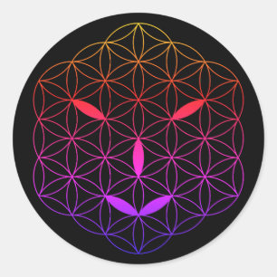 Adesivo Redondo Face sagrada - Arturiano 02, CF-Tr.