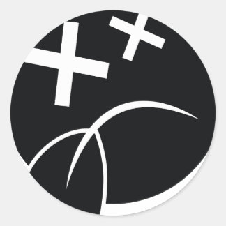 Adesivo Redondo Face Triste