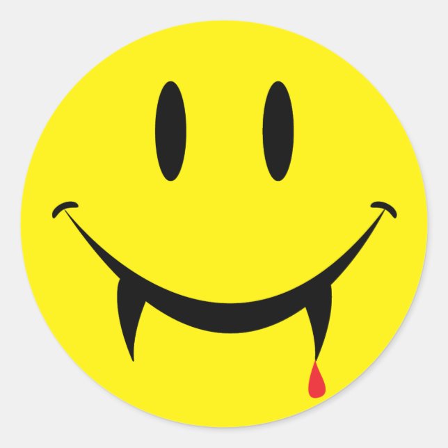 Adesivo Redondo Face Vampira (Frente)