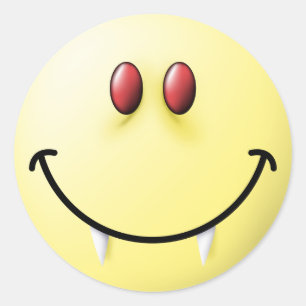 Adesivo Redondo Face Vampira