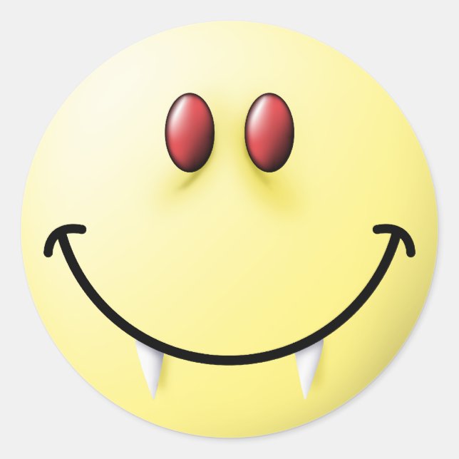 Adesivo Redondo Face Vampira (Frente)