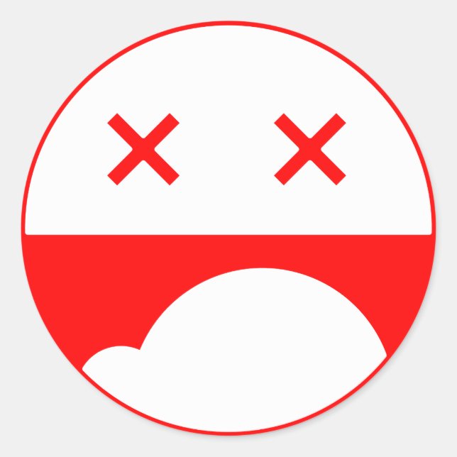 Adesivo Redondo Facepunch Stickers (Frente)