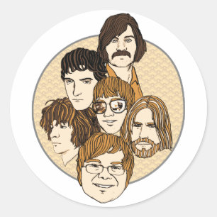 Adesivo Redondo Faces Sticker