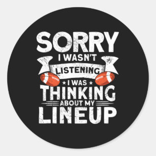 Adesivo Redondo Fácil Jogador De Fantasia De Futebol - Fantasia Fo