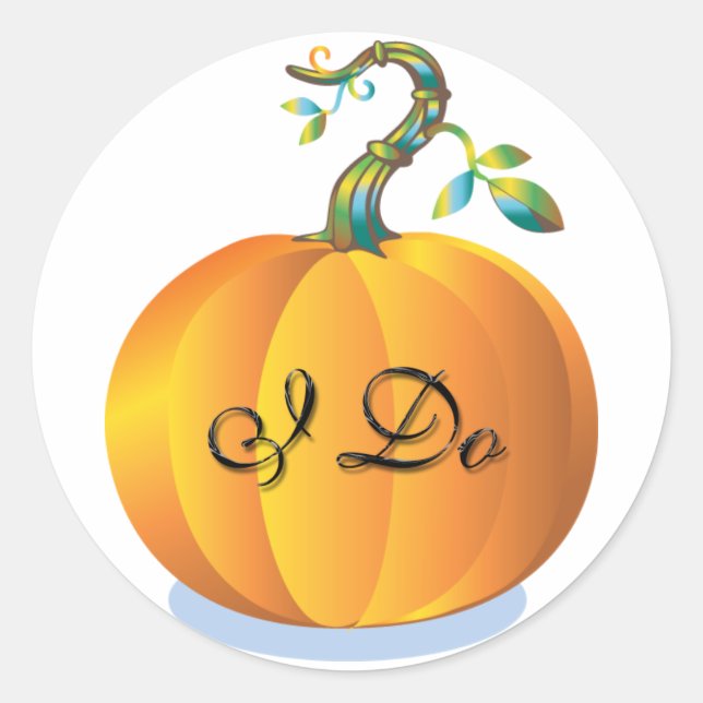 Adesivo Redondo Faço Selo De Casamento (Frente)