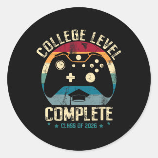 Adesivo Redondo Faculdade Concluída Cl De 2026 Gamer Graduação