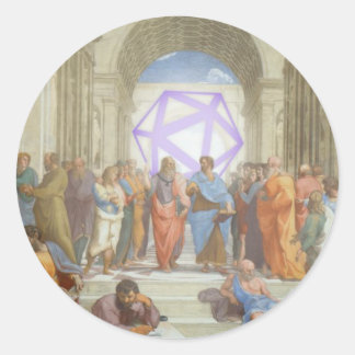 Adesivo Redondo Faculdade Sticker de Kleros