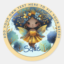 Fada Africana Aniversário Teal Dourada Pink Prince