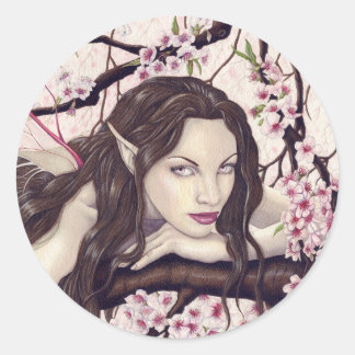 Adesivo Redondo Fada do Primavera Bloom Sticker