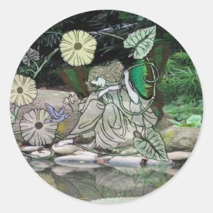 Adesivo Redondo Fada pelo Water2