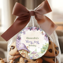 Fada Roxa Primeiro Berry Primeiro Aniversário