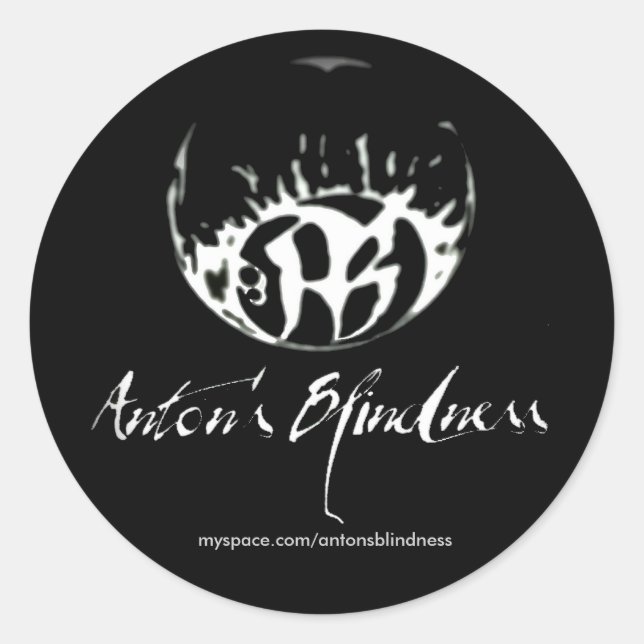 Adesivo Redondo Fade to Black Round Stickers - Personalizado (Frente)