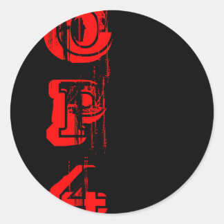 Adesivo Redondo Fade to Black Round Stickers - Personalizado