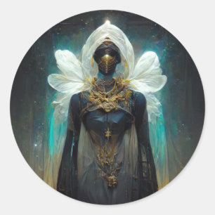 Adesivo Redondo Fae Guardian Fantasy