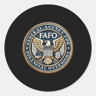 Adesivo Redondo Fafo Federal Agency For Financial Oversight
