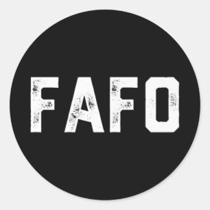 Adesivo Redondo Fafo Trump Premium