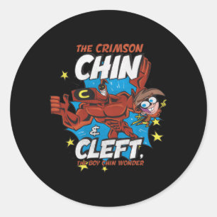 Adesivo Redondo Fairly Odthers Crimson Chin Cleft