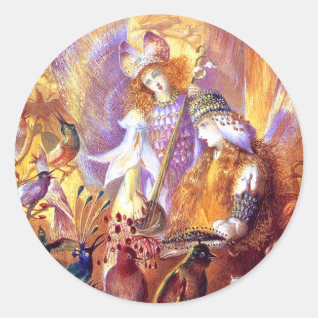 Adesivo Redondo Fairy Music (Frente)