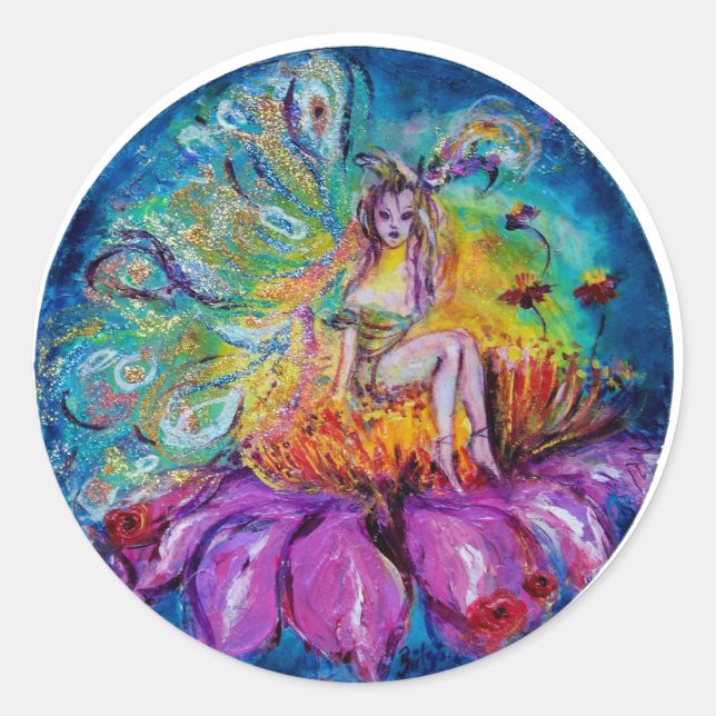 ADESIVO REDONDO FAIRY NA NOITE (Frente)