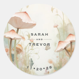 Adesivo Redondo Fairy Tale Woodland Fairycore Romance