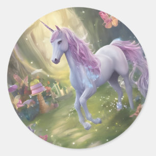 Adesivo Redondo Fairy Wonderland Collection Party Favor