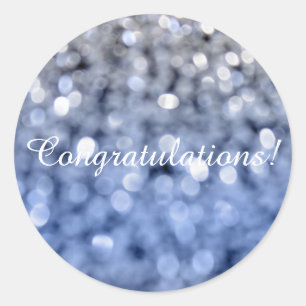 Adesivo Redondo Faíscas - Parabéns Redondos