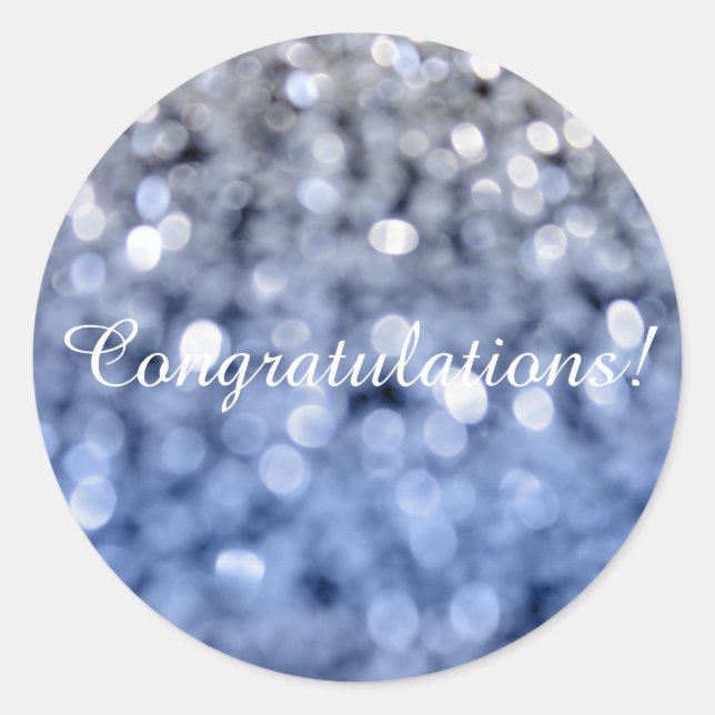 Adesivo Redondo Faíscas - Parabéns Redondos (Frente)