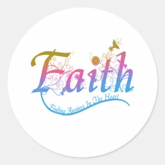 Adesivo Redondo Faith