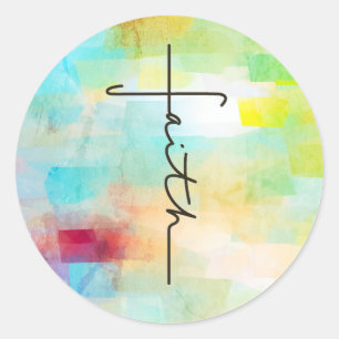 Adesivo Redondo Faith