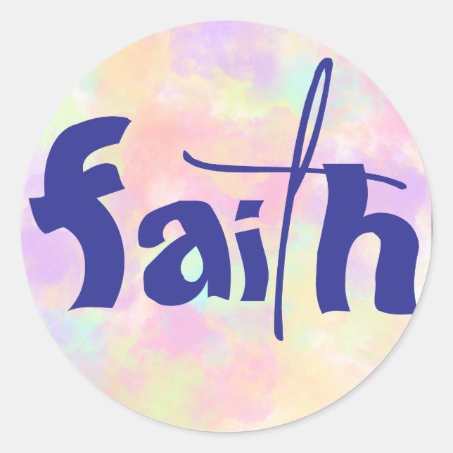 Adesivo Redondo FAITH Colorful (Frente)
