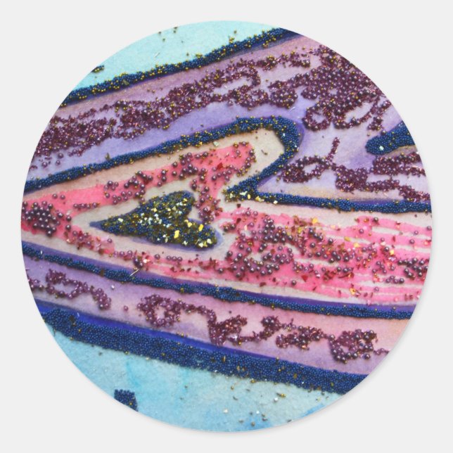 Adesivo Redondo Faith Heart Sticker (Frente)