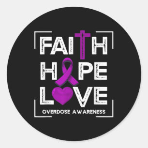 Adesivo Redondo Faith Hope ama as mulheres cristãs a conhecerem a