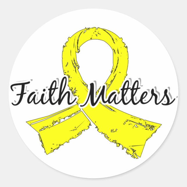 Adesivo Redondo Faith Importa 5 Sarcoma (Frente)
