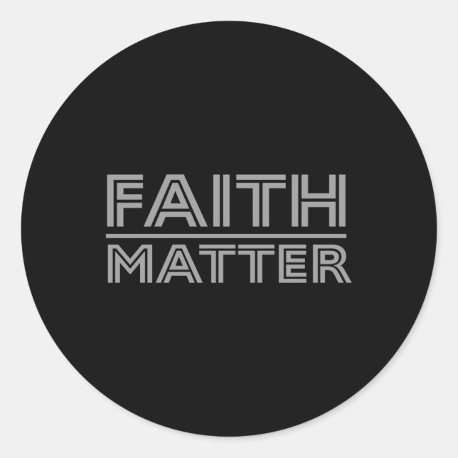 Adesivo Redondo Faith Over Sticker (Frente)