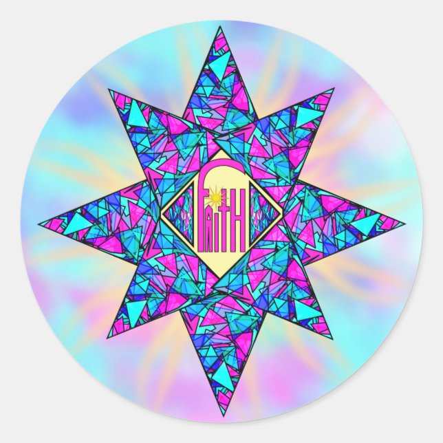 Adesivo Redondo Faith ~ Star (Frente)
