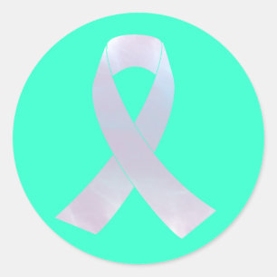 Adesivo Redondo Faixa de Sensibilização do Cancer Pulmão