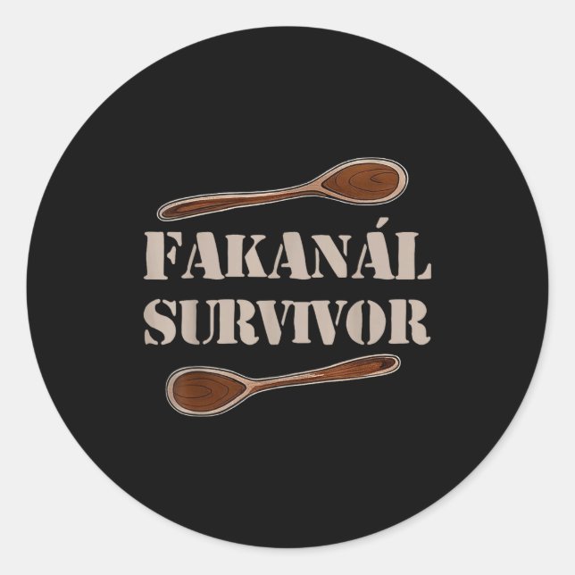 Adesivo Redondo Fakanál Survivor  (Frente)