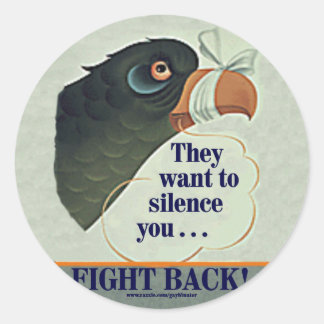 Adesivo Redondo Falar Demais