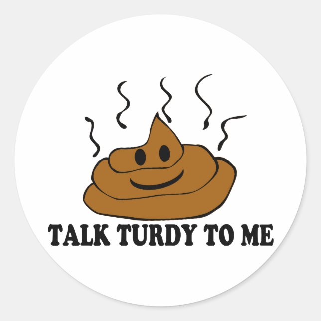 Adesivo Redondo Fale Comigo Com Turdy (Frente)