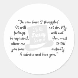 Adesivo Redondo Fale comigo Darcy II