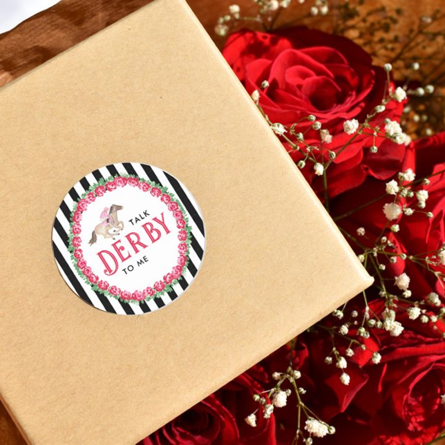 Adesivo Redondo Fale Derby comigo | Chuvas de Noiva do Derby de Co (Criador carregado)